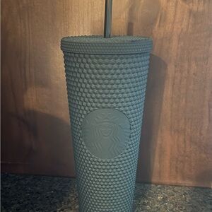 Starbucks 2021 Black Matte Textured Tumbler with Straw